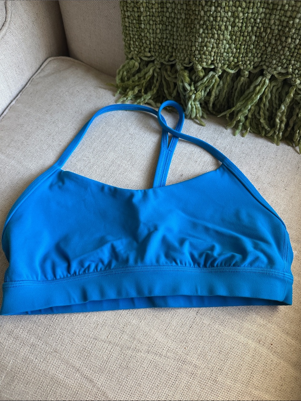 Lululemon poolside Blue Strappy Sports Bralette - Women Intimates & Sleepwear
